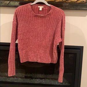 Pink Woven Sweater